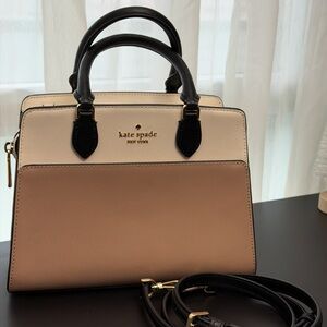 Kate Spade Cream and Black Satchel